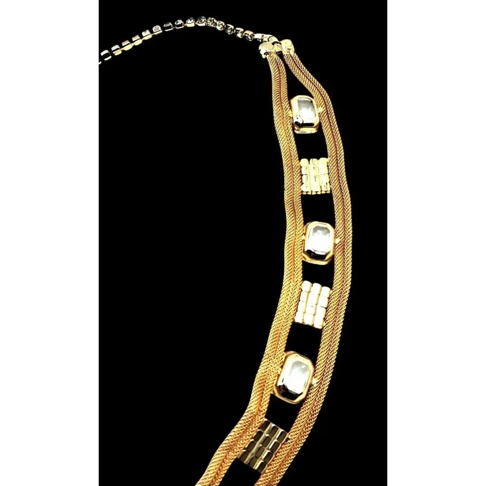 Vintage rhinestone belt